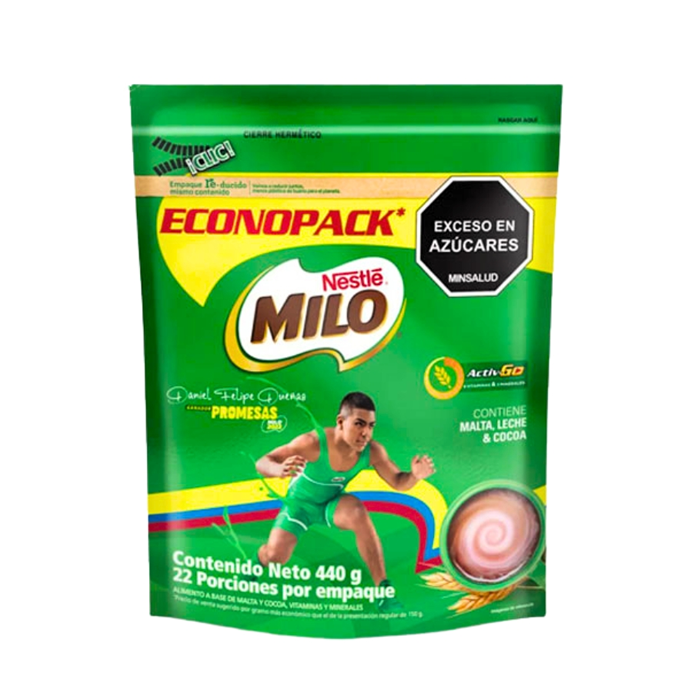 Milo Bebida de Chocolate 440g, 220g